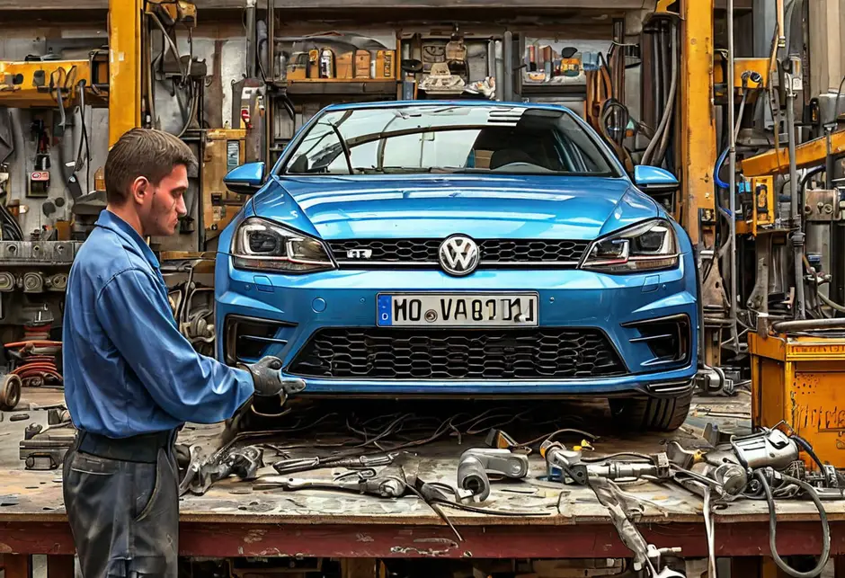 Замена стойка переднего стабилизатора Фольксваген Транспортер