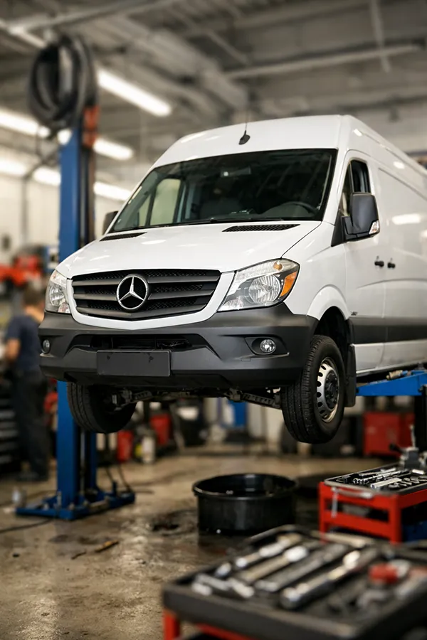  Диагностика и ремонт Мерседес-Benz Спринтер 2014 г.в. с пробегом 566 000 км в СПб