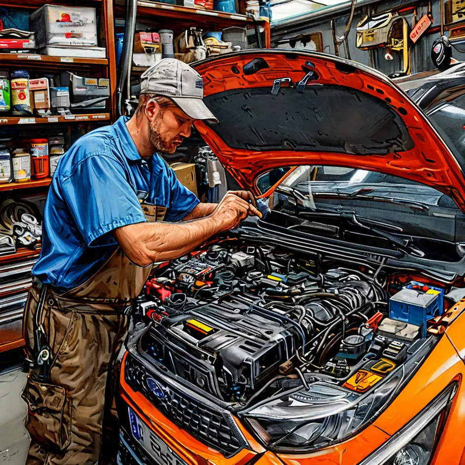 Замена аккумулятора Форд Транзит