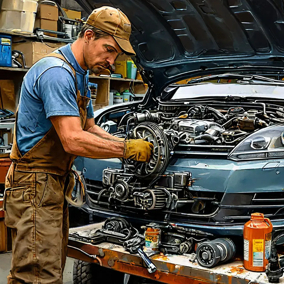 Замена водяной помпы Фольксваген Крафтер