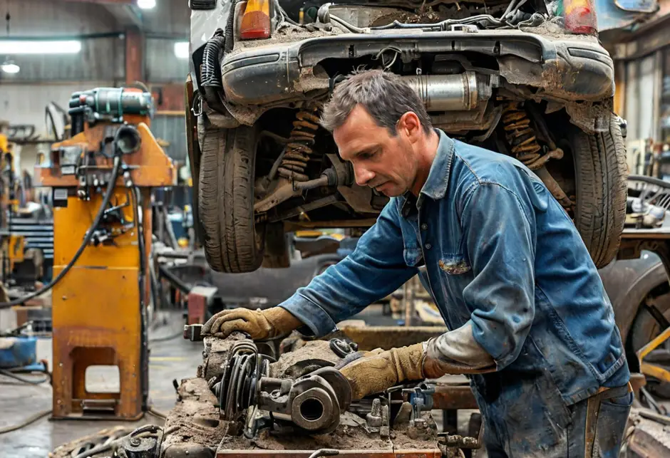 Снятие/установка нижнего рычага Фиат Дукато 244