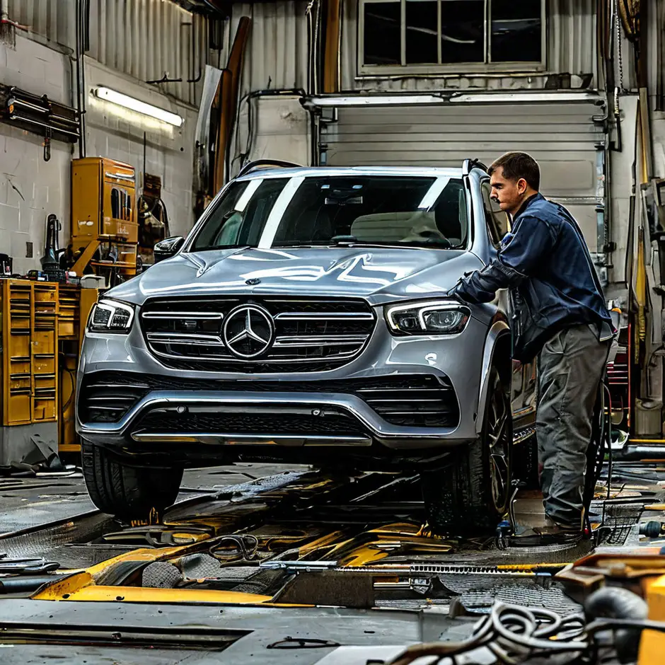 Снятие и установка защиты картера Мерседес Vito