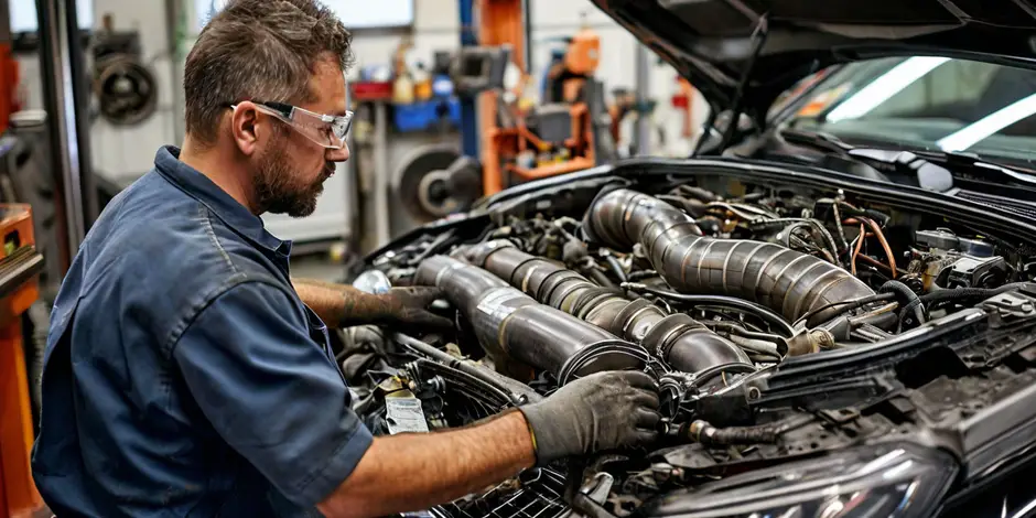 Снятие/установка впускного коллектора Мерседес Vito