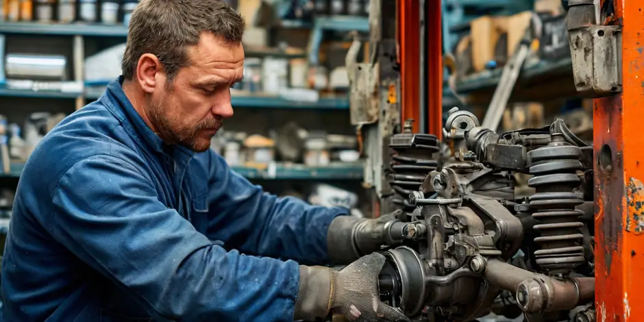 Замена задней стойки стабилизатора Форд Транзит