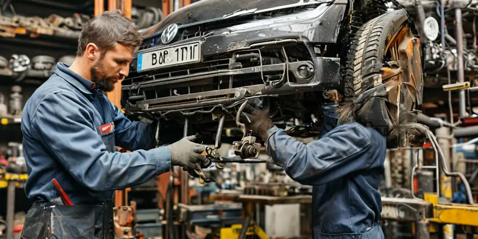 Снятие/установка переднего амортизатора Фольксваген Транспортер