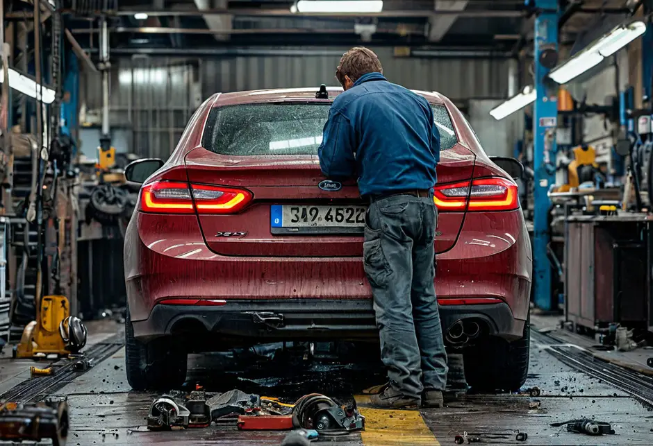 Замена заднего фонаря Форд Транзит