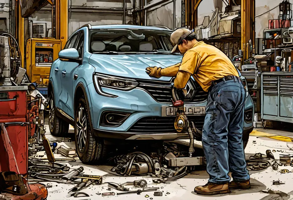 Снятие/установка переднего привода Рено Кангу