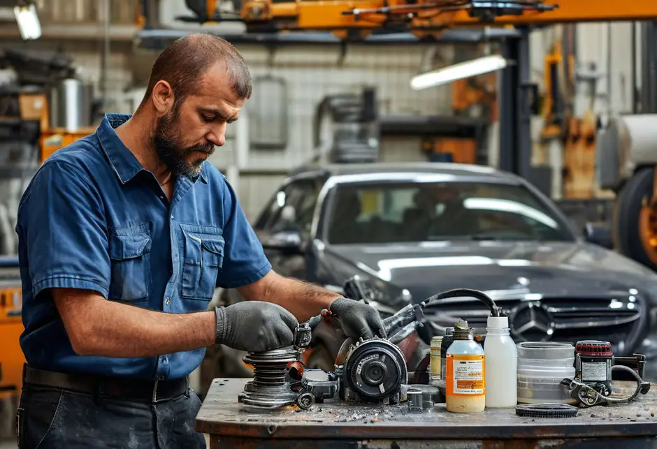 Замена жидкости гидроусилителя руля Мерседес Спринтер