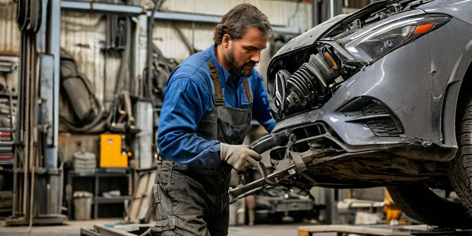 Замена переднего амортизатора Мерседес Спринтер