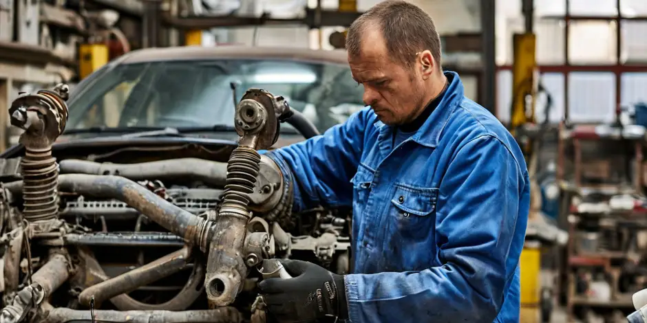 Снятие/установка переднего амортизатора Мерседес Спринтер