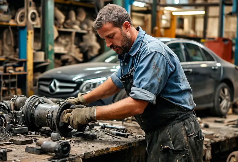 Снятие/установка карданного вала Мерседес Спринтер