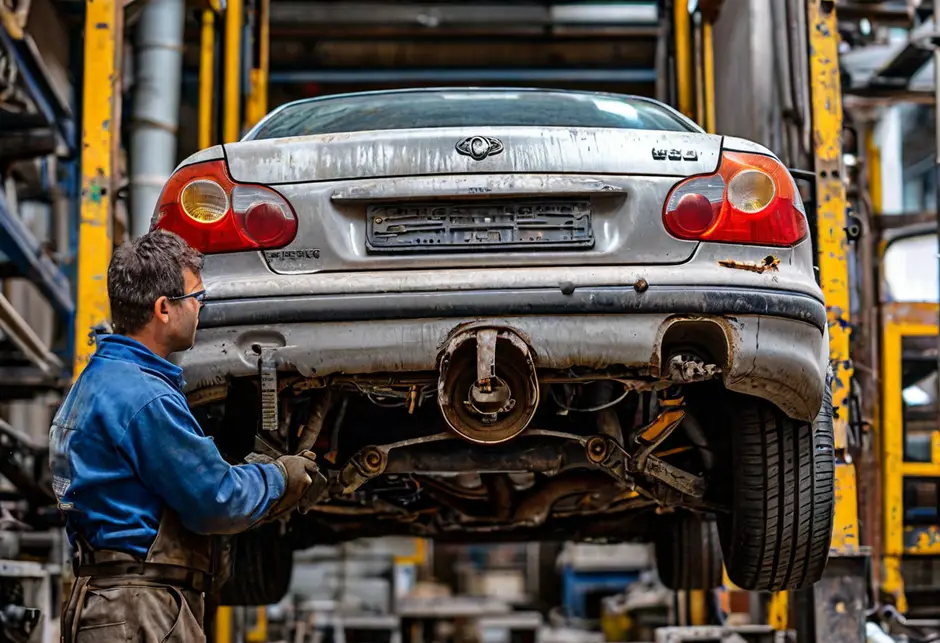 Замена основного глушителя GAZ Gazel