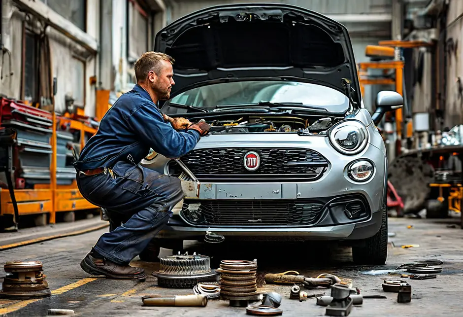 Замена натяжителя ремня с роликами Фиат Дукато