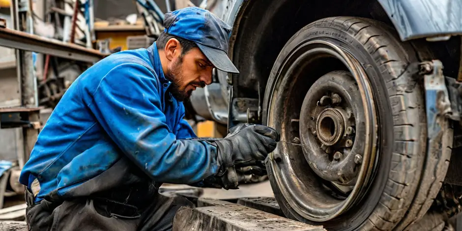Замена комплекта задних барабанных тормозных колодок GAZ Gazel