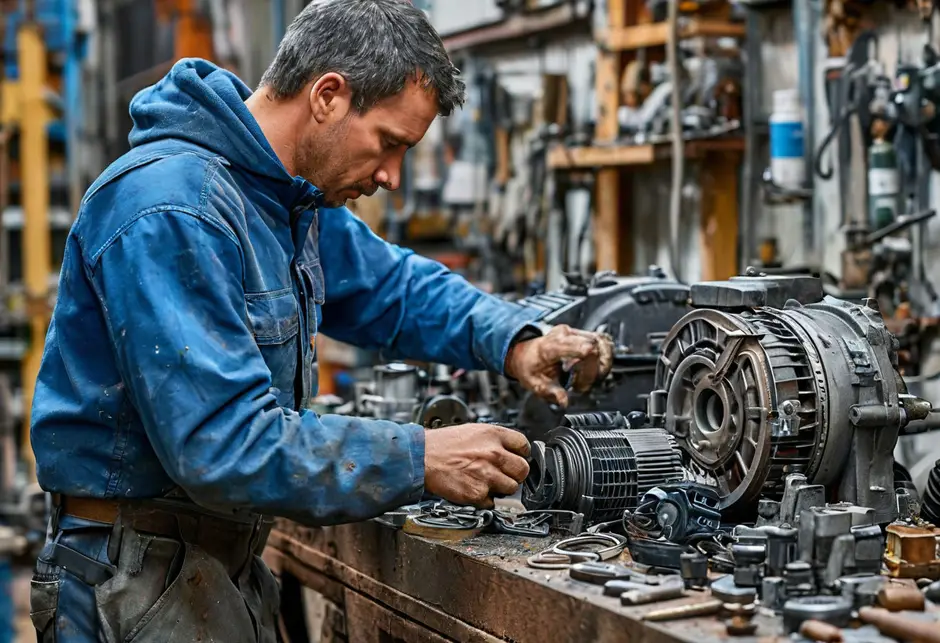 Замена обгонной муфты генератора Фольксваген Крафтер