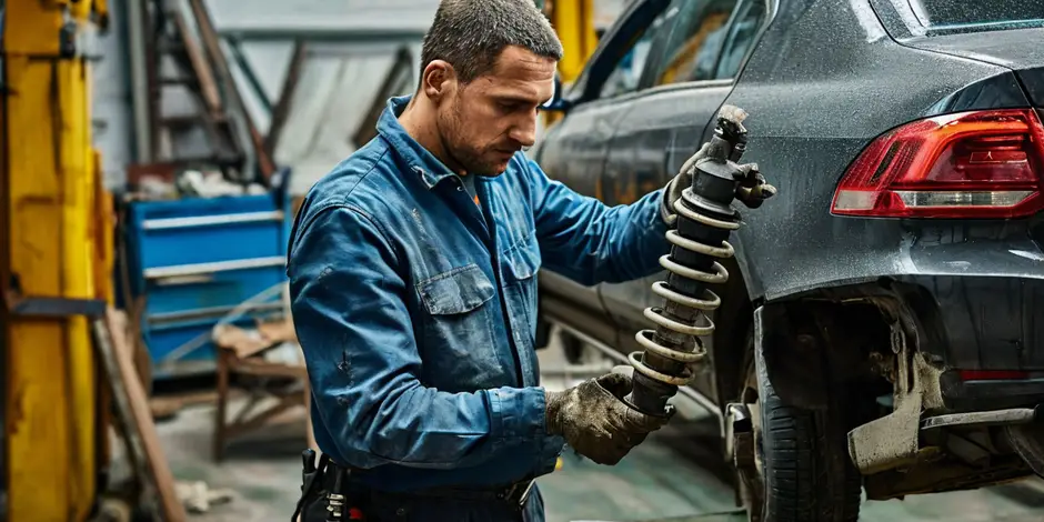 Замена заднего амортизатора Фольксваген Крафтер