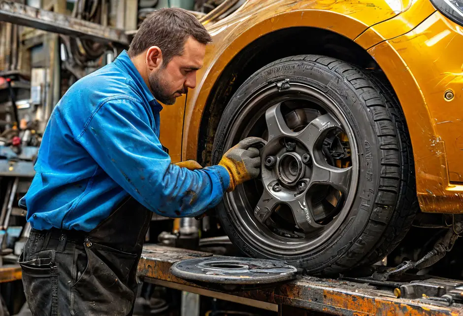 Замена заднего тормозного диска Рено Кангу