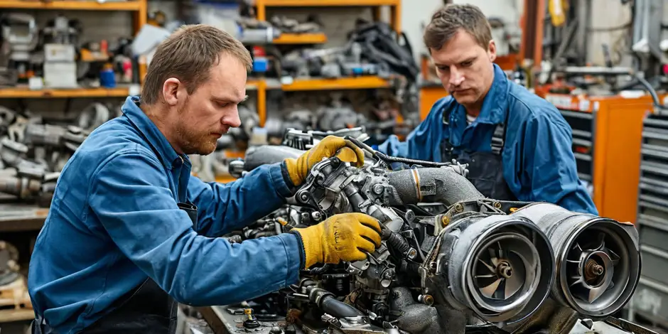 Снятие/установка турбокомпрессор (турбины) Фольксваген Транспортер