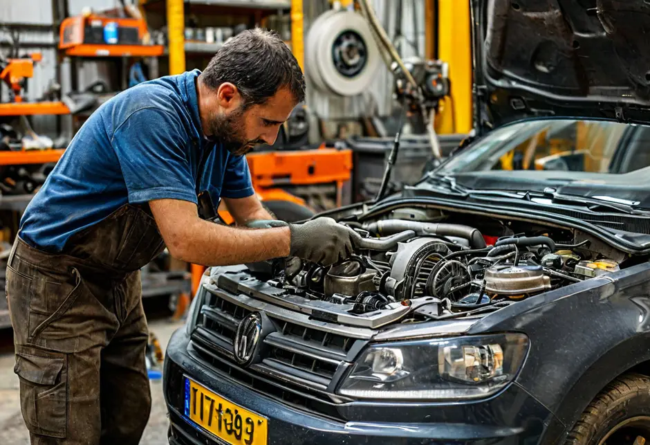 Замена натяжителя ремня с роликами Фольксваген Крафтер