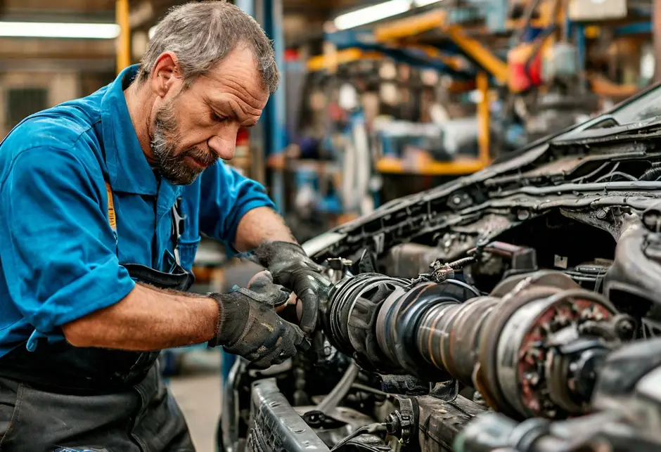 Замена переднего правого привода Форд Транзит
