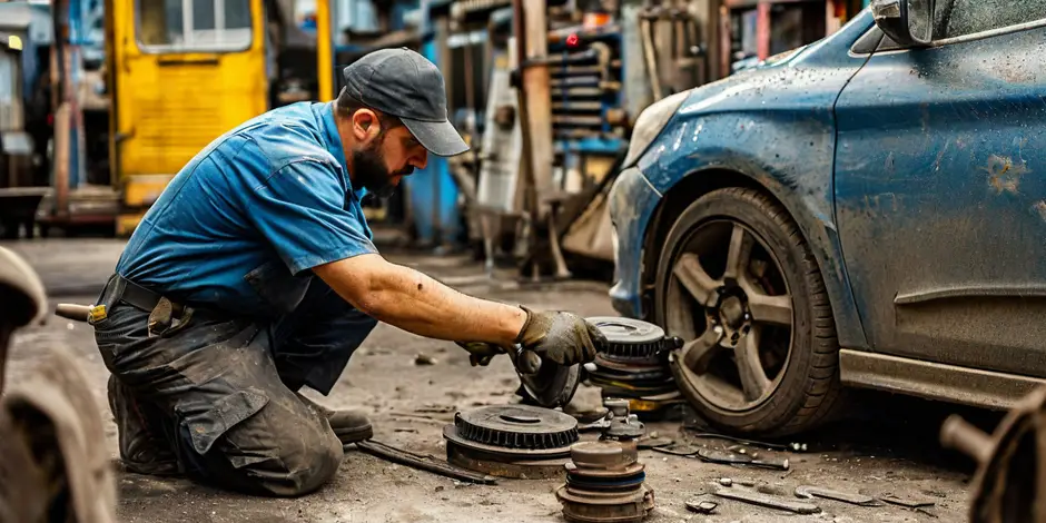 Замена комплекта передних тормозных колодок GAZ Gazel