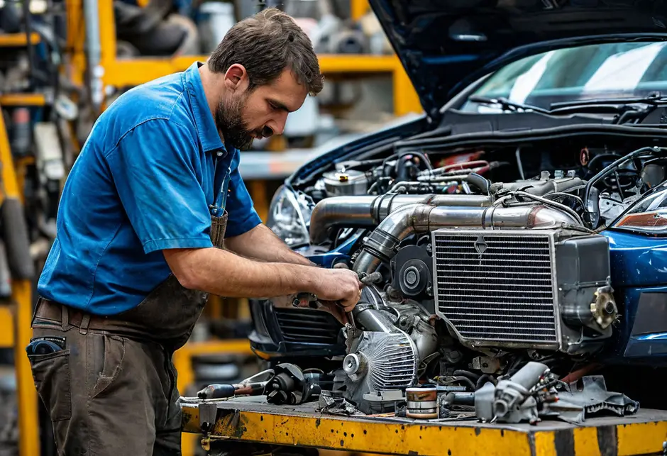 Снятие/установка интеркулер Фольксваген Транспортер