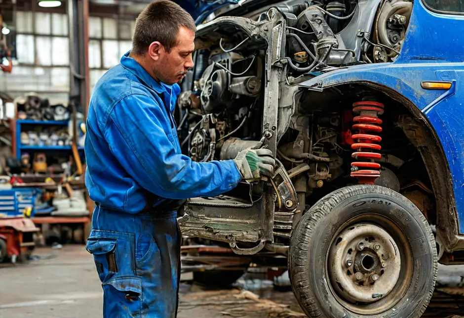 Замена среднего ролика сдвижной двери Фиат Дукато 244