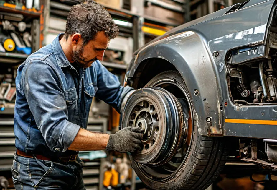 Замена заднего тормозного диска (с колодками) Фольксваген Транспортер