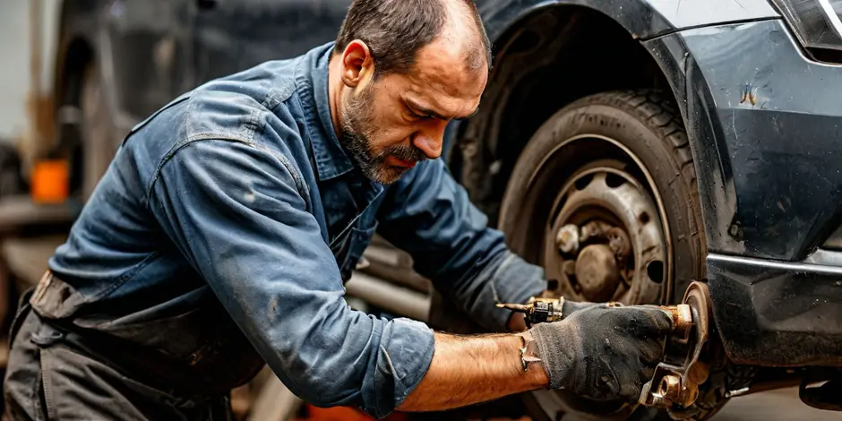 Снятие/установка колодки передние GAZ Gazel