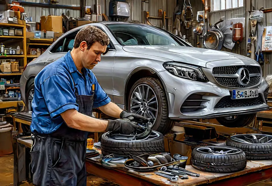 Снятие/установка колеса Мерседес Спринтер