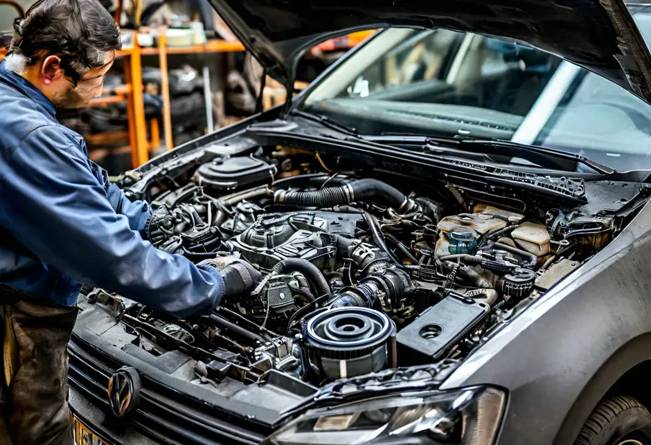 Замена водяного насоса и комплекта ремня ГРМ Фольксваген Крафтер