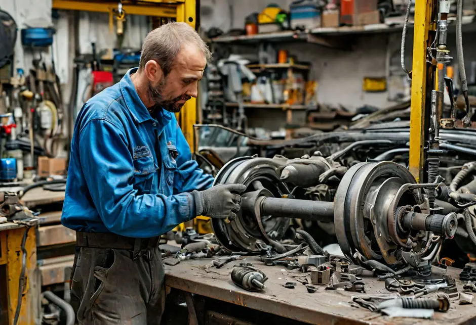 Снятие/установка переднего амортизатора Пежо Боксер