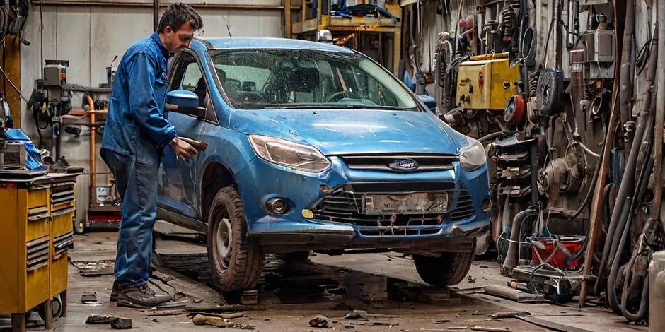 Снятие/установка переднего амортизатора Форд Транзит