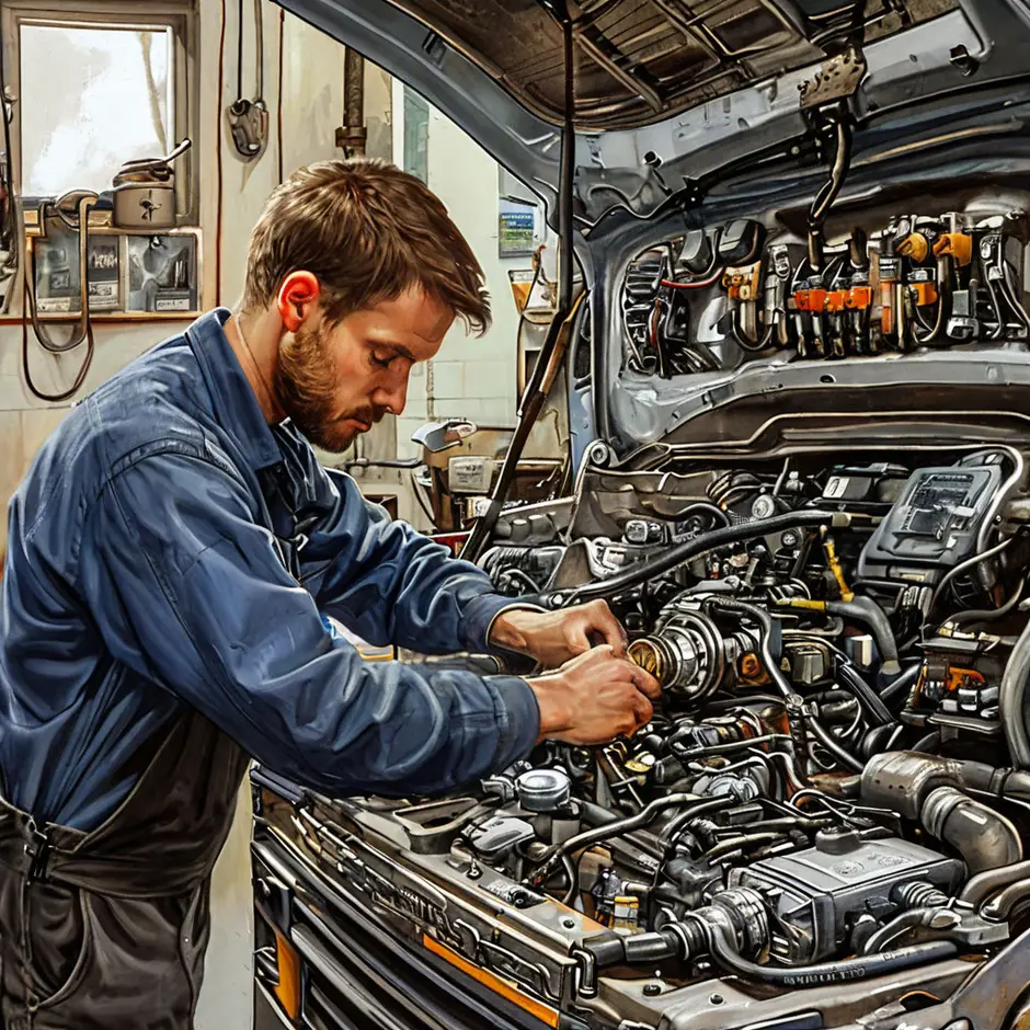 Снятие и установка форсунки дизельной электрической Пежо Боксер