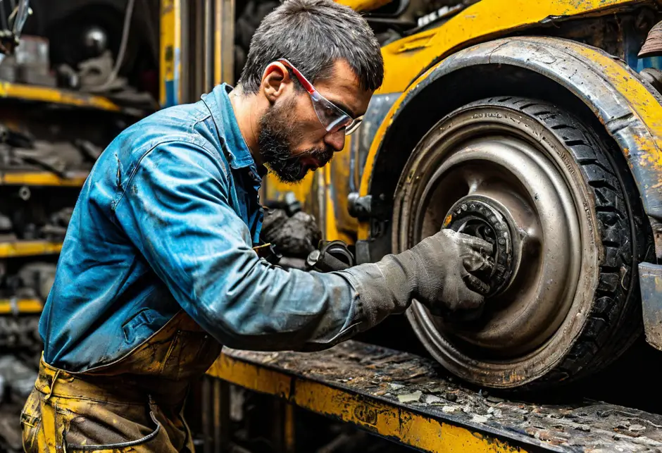 Замена переднего тормозного диска Фиат Дукато 244