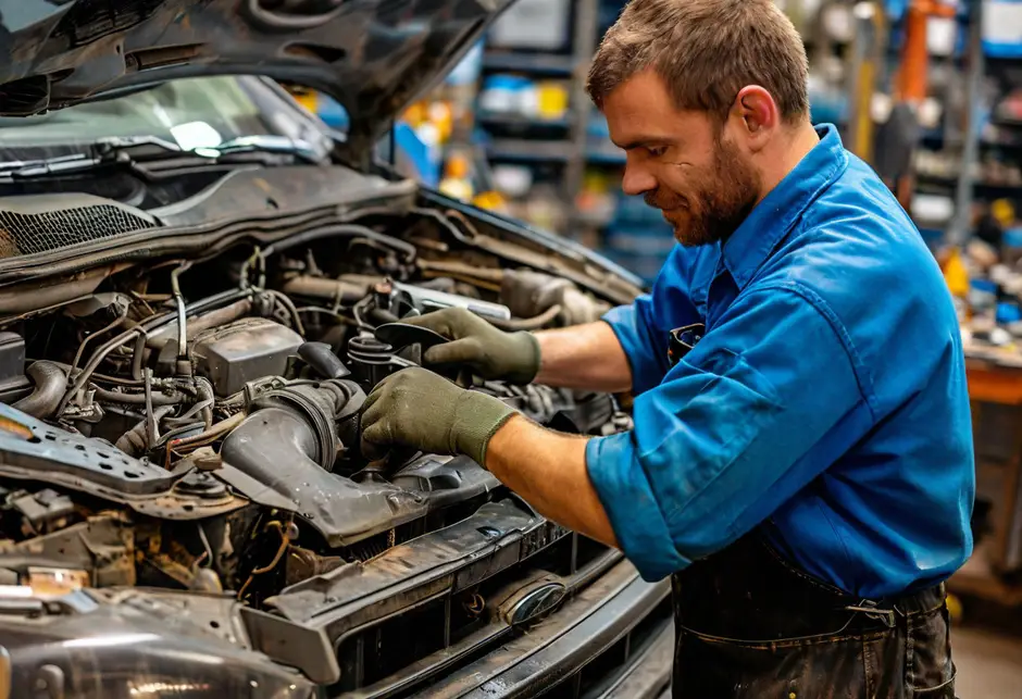 Снятие и установка компрессора системы кондиционирования Форд Транзит