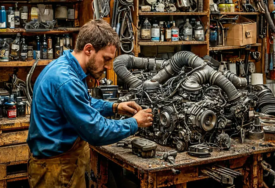 Разборка/сборка Двигатель Мерседес Спринтер