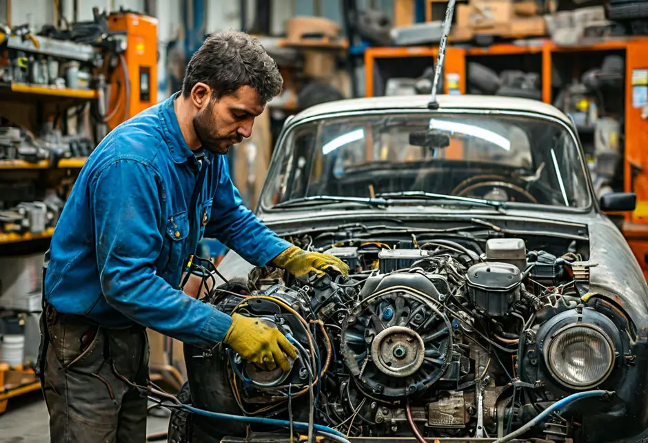 Снятие/установка генератора GAZ Gazel